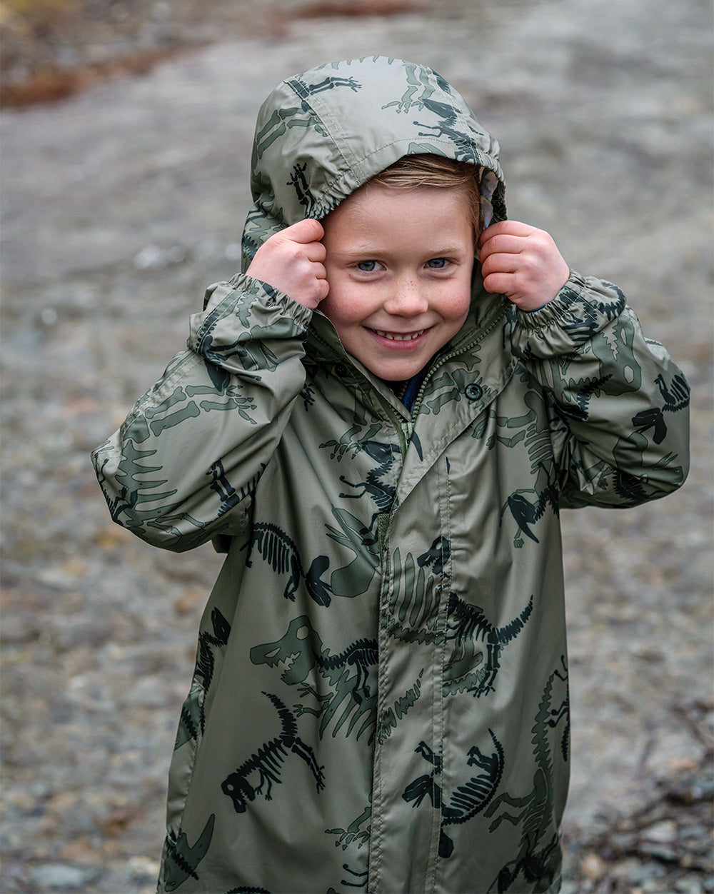 STOWaway Kids Jacket in Dino Print