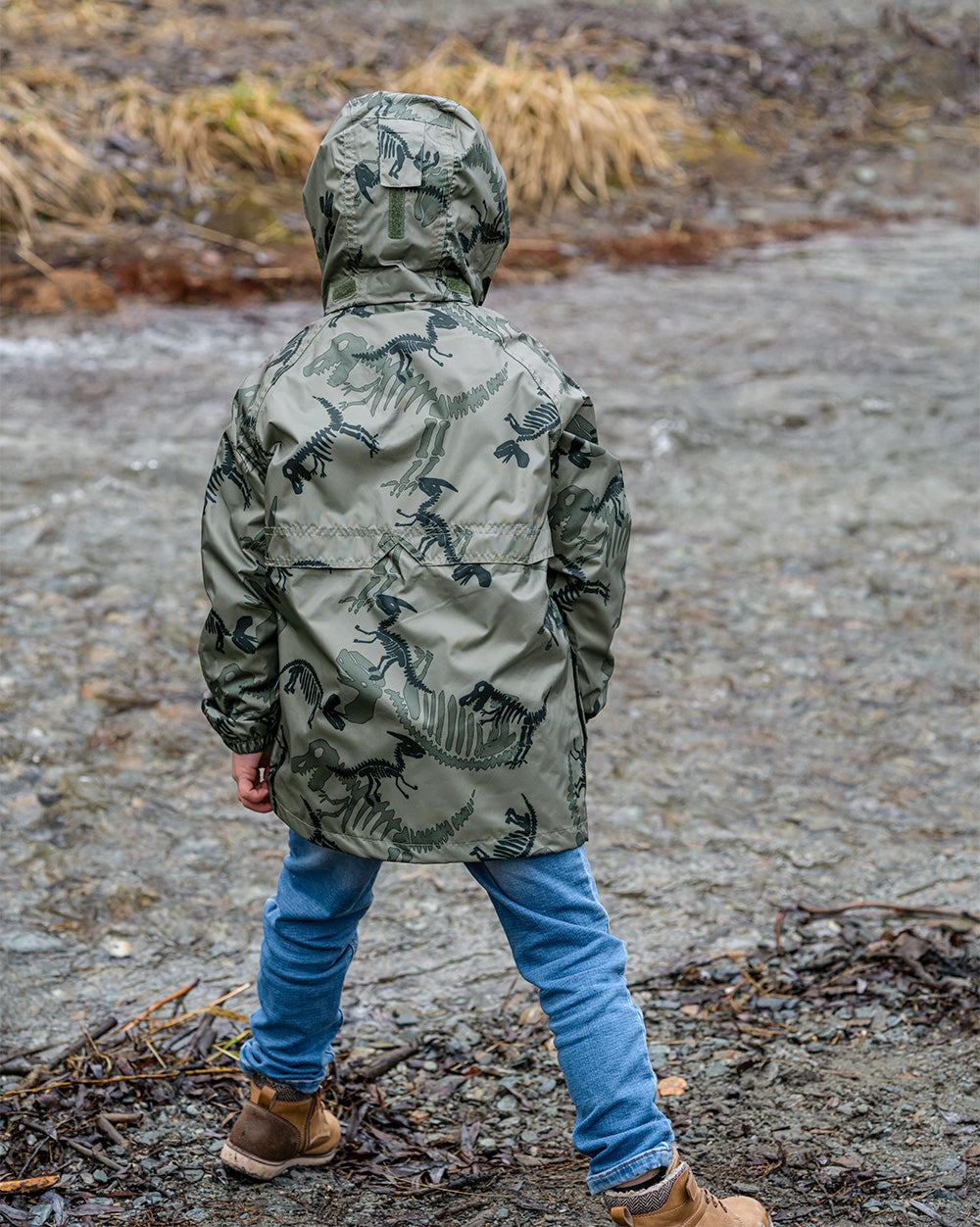 STOWaway Kids Jacket in Dino Print