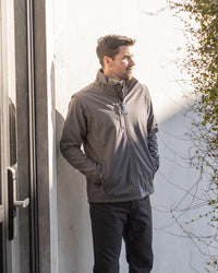 Solid Landy Softshell Jacket in Charcoal