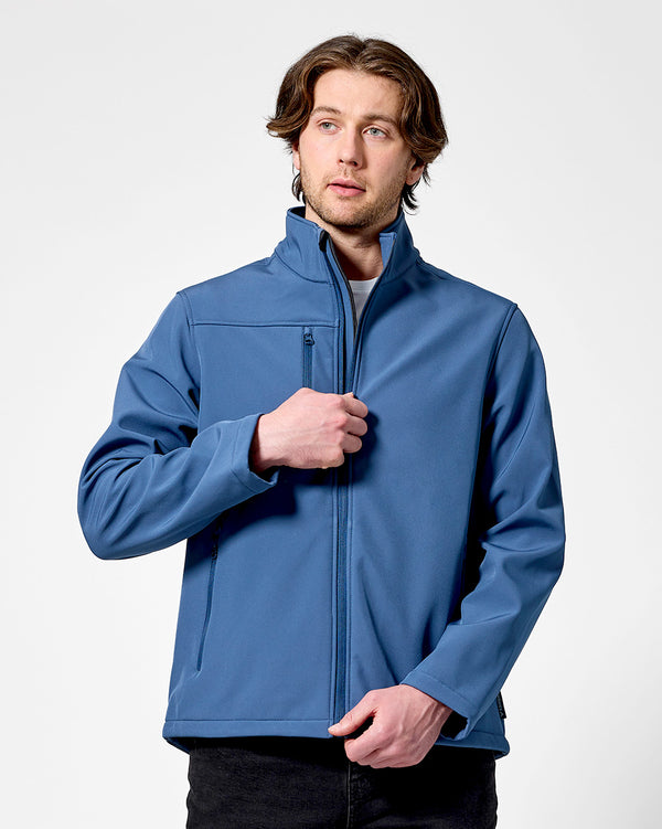 Dunstall Softshell Jacket in Storm Blue