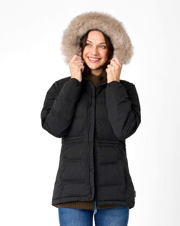 Elara Urban Puffer in Black