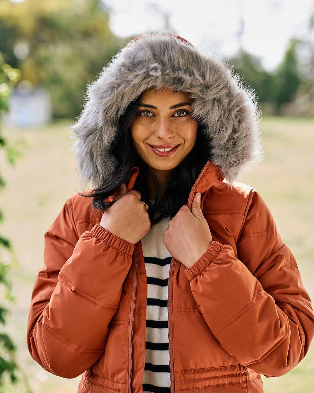 Elara Urban Puffer in Cinnamon