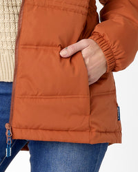 Elara Urban Puffer in Cinnamon
