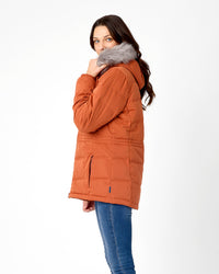 Elara Urban Puffer in Cinnamon