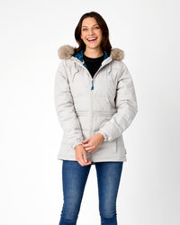 Elara Urban Puffer in Pebble Grey
