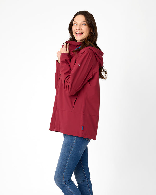 Halley Shell Jacket in Earth Red