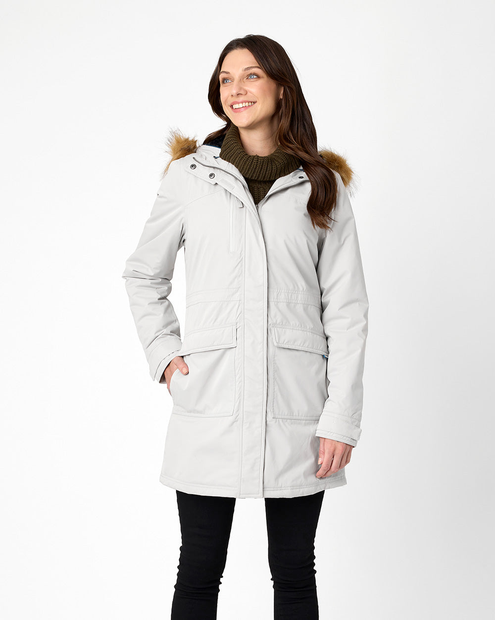 Lyra Parka in Pebble Grey