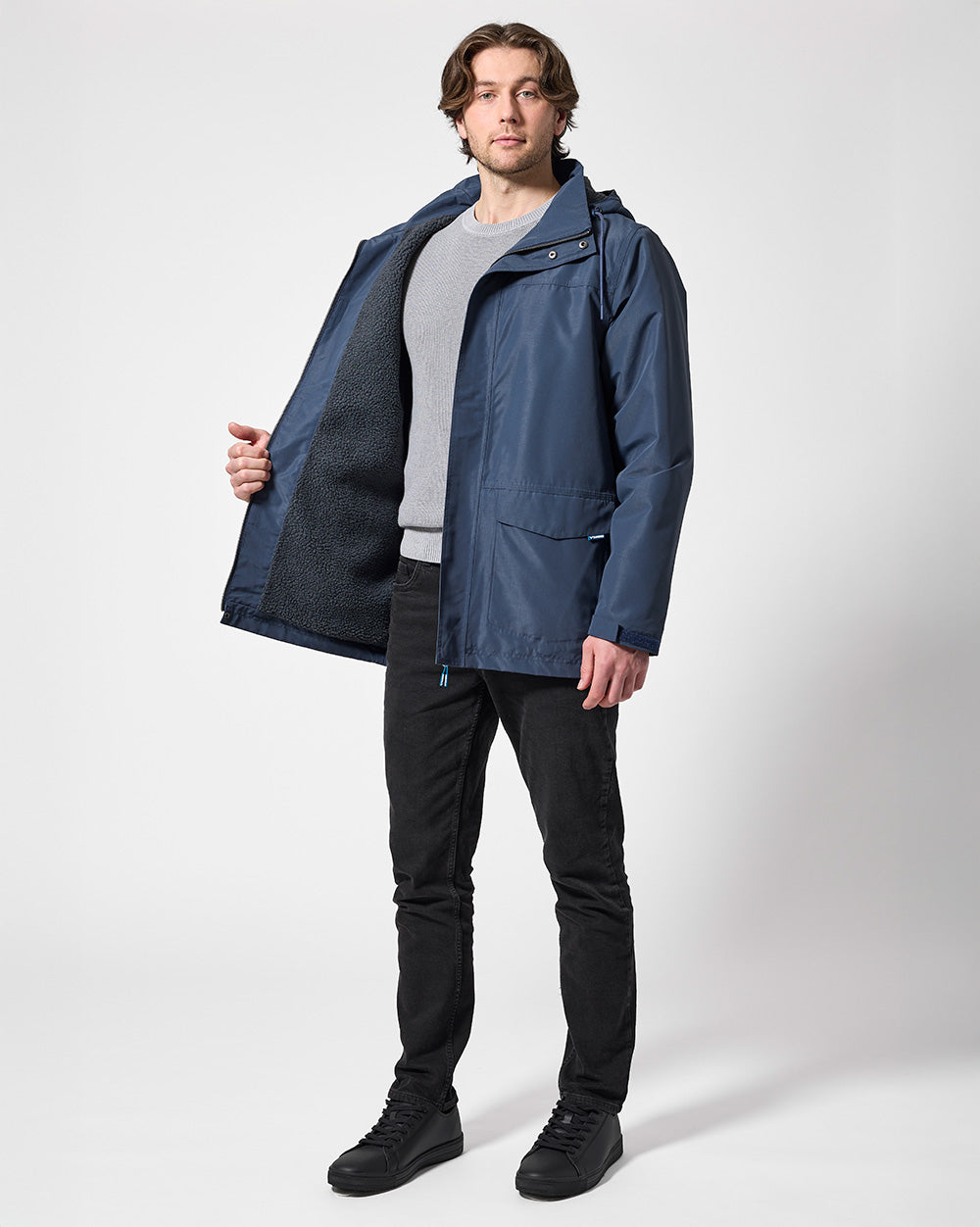 Altair Coat in Dark Denim