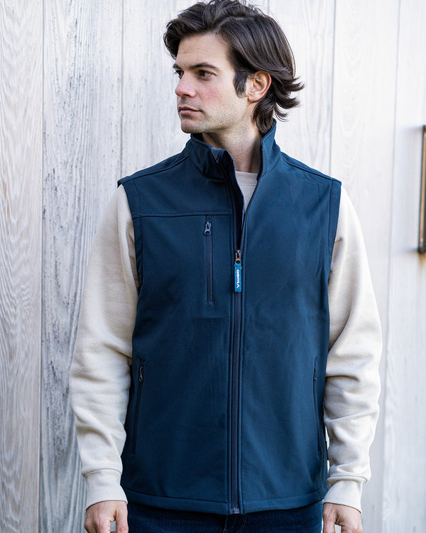 Bevan Softshell Vest in Navy