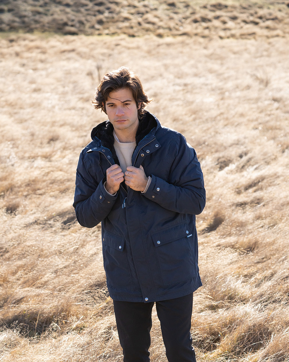 Cirrus Parka in Dark Denim