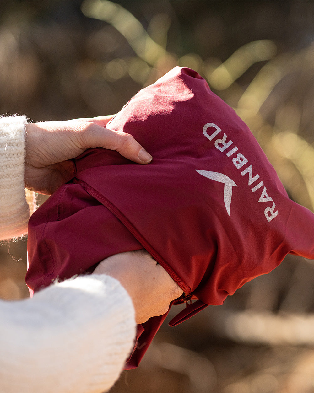 Halley Shell Jacket in Earth Red