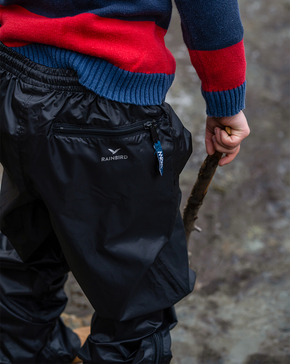 STOWaway Kids Overpant in Black Rainbird Clothing